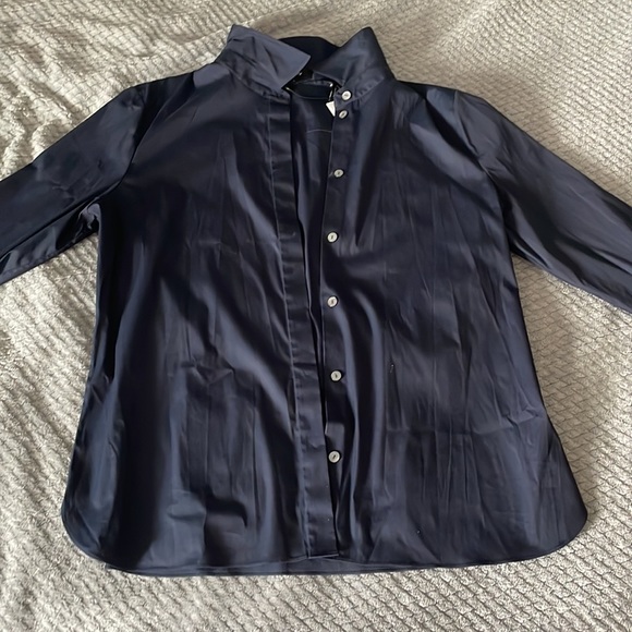 Theory XL sylvain good cotton slim fit button down shirt